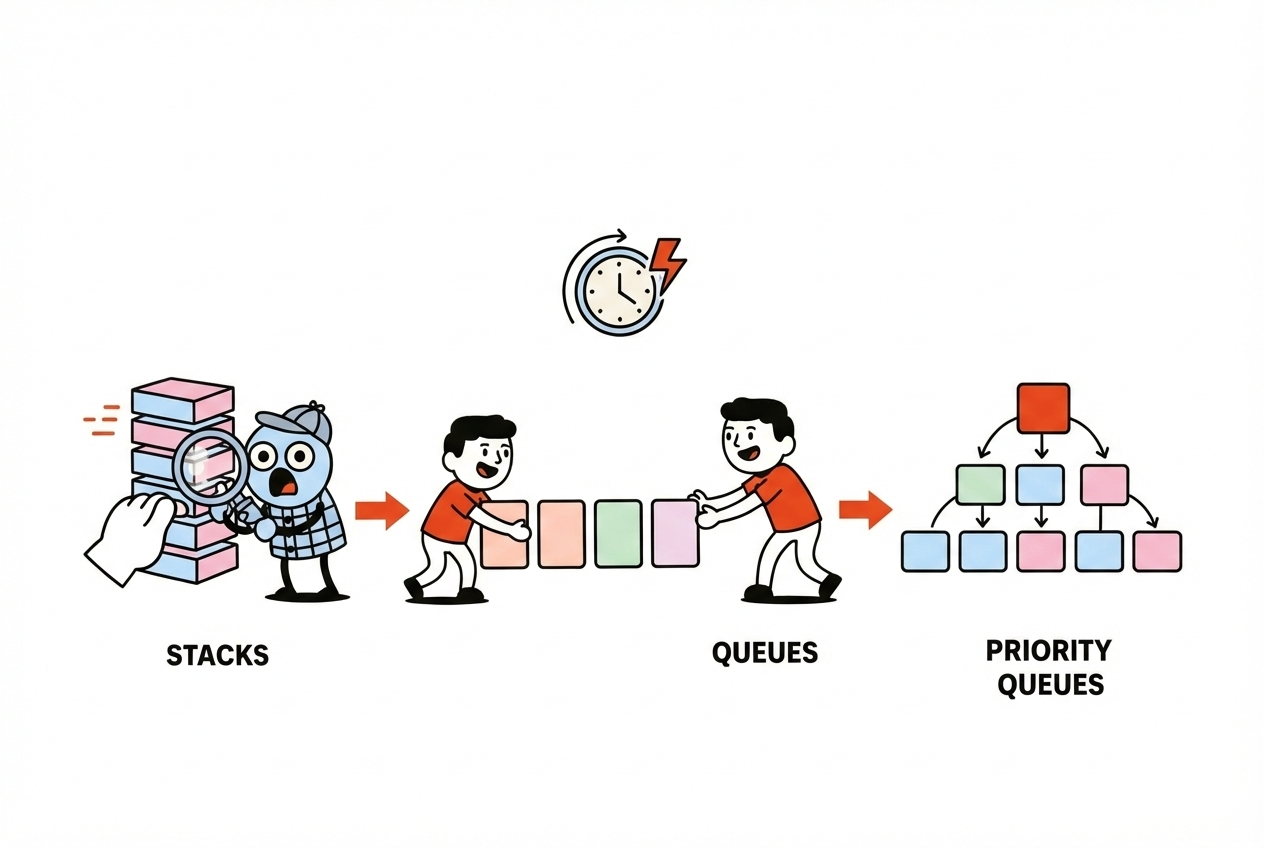 Building a Real-Time Task Priority System: A Journey Through Stacks, Queues, and Priority Queues